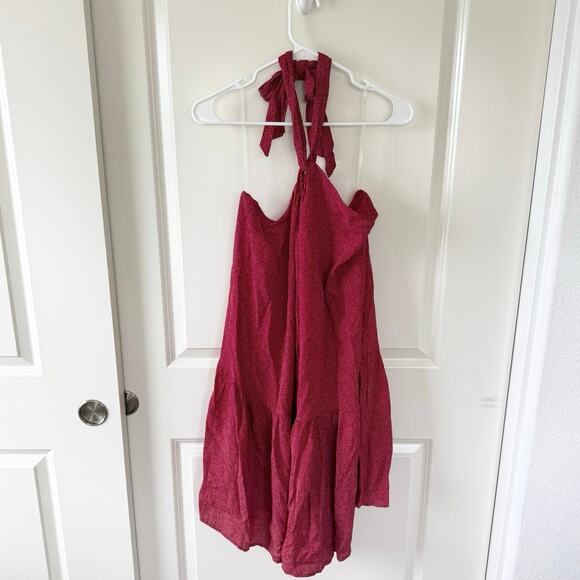 NWT Rachel Pally Mini Dot Sasha Halter Dress Red XL - Picture 4 of 7